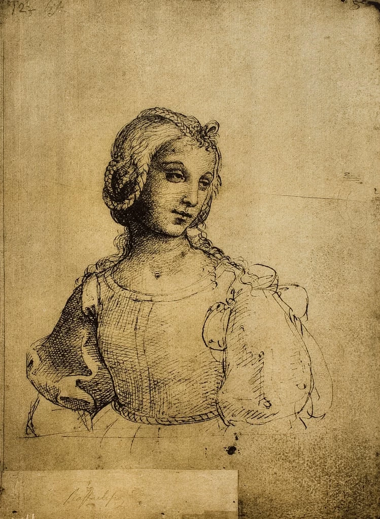 Sanzio - Studio di una donna, Gallerie dell'Accademia, Venezia